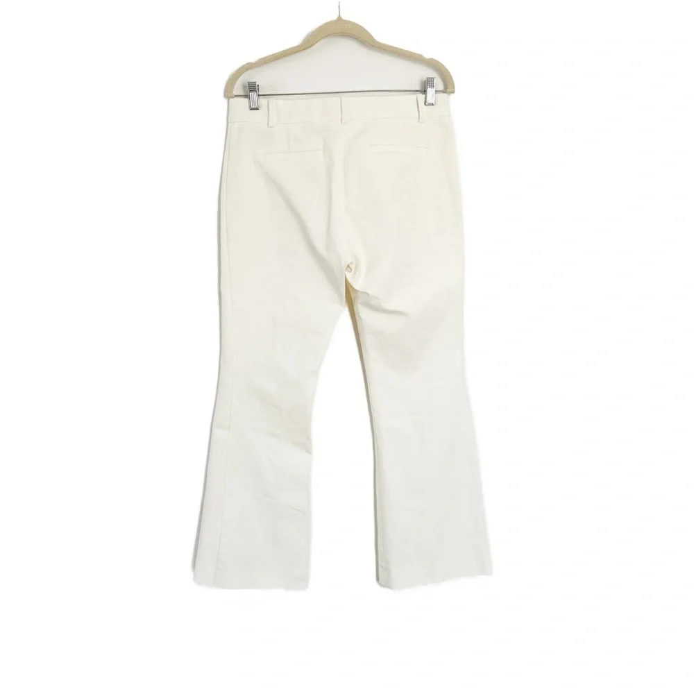 NEW Frame Le Crop Mini Bootcut Trousers Blanc Size 8